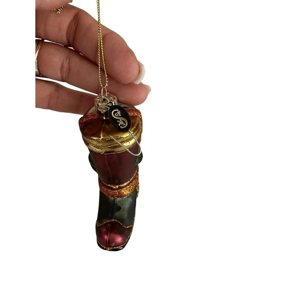 SCF‎ Season of Cannon Falls Cowboy Boot Christmas Ornament - Picture 3 of 3